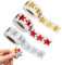 1500 Stück/3 Rolle Aufkleber Sterne Glitzer, Sticker Sterne Klebesterne Gold, Belohnungssticker für Kinder, Weihnachtsaufkleber Selbstklebende, Stern-Aufkleber für Scrapbooking, Grußkarten, Geschenke