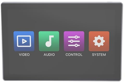 Smart Home Control Panel, 10 Inch Dimmer and Background Music Player,Smart Life App Control Timer Switch For Smart Appliances, Smart Voice Assistants (UK Plug 100‑240V)