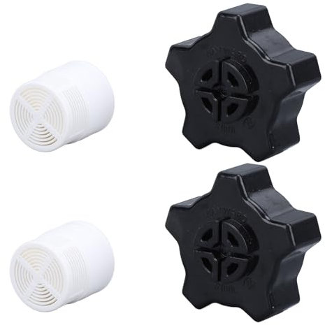 TIKATARER Entwässerungssiebfilter, Sandsieb-Pool-Ablaufadapter mit Verschleißfestem 2-Set ABS-Ablaufkappenbaugruppe, Sandfilter-Ablaufkappe, Sandfilterdichtungssiebbaugruppe Zum Schwimmen