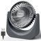 VOXON Desk Fan, Small TableFan with 5 Speeds Adjustable Strong Wind, USB-A Powered Personal Silent Bedfan with 1.5M Cable, Portable Cooling Quiet Desktop Fan for Desktop Office Home Bedroom, Grey