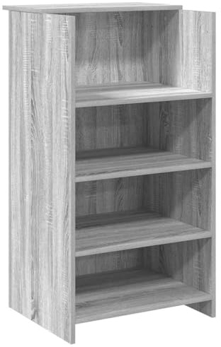 vidaXL Empfangstheke Grau Sonoma 55x50x103,5 cm Holzwerkstoff
