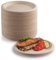 Lot de 200 assiettes jetables en carton - 17,8 cm - Biodégradables et compostables - Écologiques - Résistantes et recyclables - Idéales pour les pique-niques, les barbecues