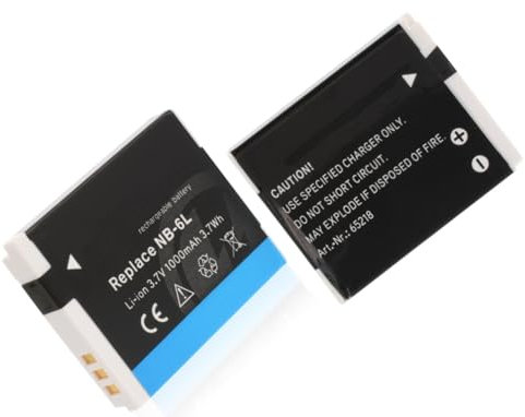 1000mAh Li-Ion Akku für Canon NB-6L NB-6LH Canon PowerShot D10 D20 D30 SX170 SX240 SX260 SX270 SX280 SX500 SX510 SX520 SX530 SX540 SX600 SX610 SX700 SX710 S90 S95 S120 S200 is