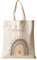 Manufaktur Liebevoll Stoffbeutel mit Namen Stofftasche Personalisiert Kinderbeutel Kindergarten Wechselwäsche Regenbogen Mädchen Beutel Tasche Geschenk