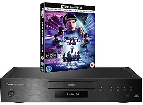 MULTIREGION Blu-ray Player Compatible with Panasonic DP-UB9000 MultiRegion Blu-ray Region A, B & C - DVD Regions 1-8 - Bundle Including Ready Player One 4K UHD Disc