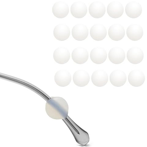 10Pairs Glasses Ear Grips,Silicone Anti Slip Glasses Rubber Arm Grips Cushions Behind Ears Grip,Clear Soft Round Side Hook Pads Non Gripper for Kids and Adults Sunglasses,Eyeglasses,Sport Eyewear,14mm