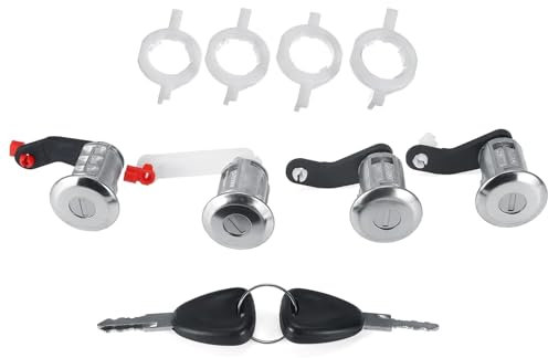 Zündschloss Starterschalter mit Schlüssel Ersatz 4 teile/satz/Fit for Renault Master 2 Mascott Opel Movano 2 Nissan Interstar 1998-2008 Auto Türschloss Barrel Zylinder 7701470952 256524 Auto Zündschal