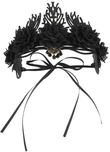 Alipis Gothic-kopfschmuck Blumen-tiara Im Vintage-stil Renaissance-kostüm Für Damen Haarschmuck Für Hochzeit Und Halloween-party Königliche Krone