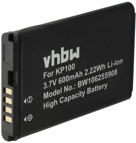 vhbw Akku kompatibel mit LG KP130, KP170, KP105, KP106 Ruby, KP210 Aries, KP100, GM205 Handy Smartphone Telefon (600 mAh, 3,7 V, Li-Ion)