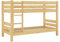 Teilbares Etagenbett Massivholz Kiefer 90x200 + Rollrost Hohes Bett Stockbett Doppelbett 60.11-09Ni70
