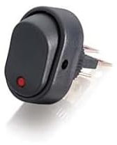 INTERRUPTEUR OVALE à LED ROUGE