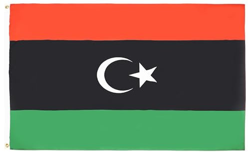 BANDIERA LIBIA 90x60cm - BANDIERA LIBICA 60 x 90 cm - AZ FLAG