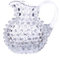 Petite carafe en verre de Bohème façon picots