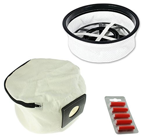 SPARES2GO Cloth Filter + Reusable Washable Zip Bag for Numatic Henry Hetty etc Vacuum (+ Air Fresheners)