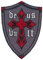 Aufnäher Tempelritter (8,9 cm) Deus Vult God Wills It Christian Cross Embroidered Iron on or Sewon Badge Crusader Shield Embem Souvenir Crest DIY Gift Patches