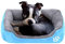 powerking Hundebett, wasserdichtes Haustier Mat Pad und Schlafkissen für Kitty Katze und kleine Hündchen, weich und waschbar （Blau）