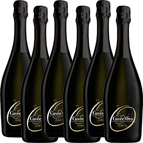 Spumante Cuvèe Oro Extra Dry | Montelvini | Spumante Veneto Delicato | Confezione 6 Bottiglie da 75 Cl | Idea Regalo