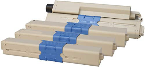 TONER EXPERTE® C301 C321 MC332 MC342 4 Toner kompatibel für Oki C301dn C321dn MC332dn MC342dn MC342dnw MC342dw MC342w | 44973536 2200 Seiten 44973535 44973534 44973533 1500 Seiten