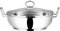 Vinod Stainless Steel Kadhai – Tempered Glass Lid – Induction Friendly Wok(20cm/8 Inch) – 2 Liters(2.1 Quarts) – 8.5 Cups – Multi-Use Pot – Suitable For Indian Cooking, Sauce, Deep Fry, Stew