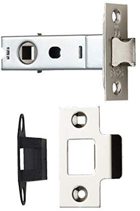 Carlisle Brass TLE5030NP TLE Bolt-Through Mortice Latch Tubular, Polished Nickel, 3 inch (76mm)