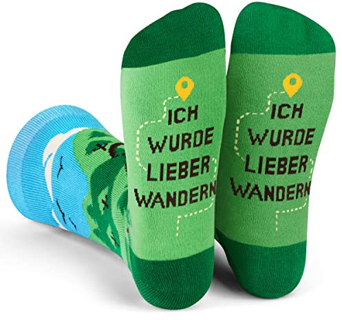 Ich Würde Lieber Ein Lustiges Socken Geschenke für Männer und Frauen - Wandern