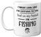 Fishing Gifts for Men Funny - I Might Look Like I'm Listening To You But In My Head I'm Fishing Mug - Novelty Fish Angling Gift for Dad Grandad, Birthday Present Him Her, 11oz Dishwasher Safe Mugs
