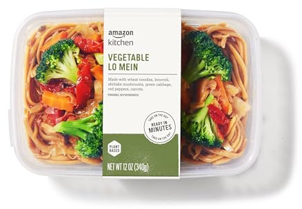 Amazon Kitchen, Vegetable Lo Mein, Vegan, Single Serve Meal, 12 Oz