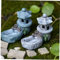 Onsinic 2 Stücke Garten Miniatur Mini Teich Turm Schöne Figuren Rasen Bonsai Lebensechtes Micro Landschaft Harz Dekor Crafts Courtyard