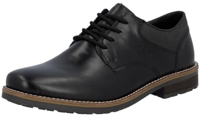 Rieker 13200-00 Schnürhalbschuh Kunstleder Herren in schwarz
