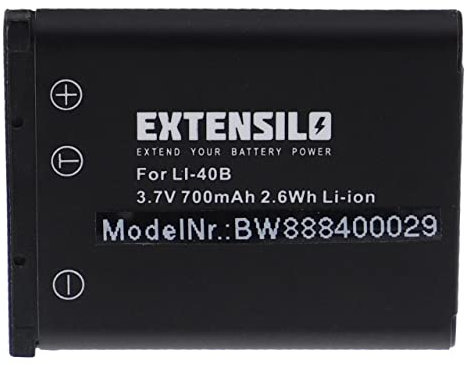 EXTENSILO Replacement Battery compatible with Nikon Coolpix S5100, S510, S570, S60, S80, S600, S700 Camera DSLR (700mAh, 3.7 V, Li-ion)