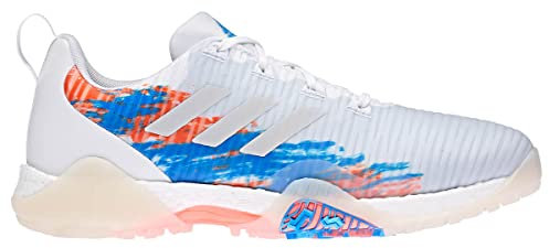 ADIDAS CODECHAOS, Zapatos de Golf Hombre, Blanco/Gris/Azul, 46 EU