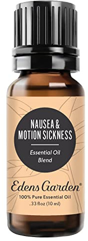 Edens Garden Nausea & Motion Sickness Essential Oil Blend- 100% Pure Premium Grade, Undiluted, Natural, Therapeutic, Aromatherapy, The Best for Diffusing, Skin, Humidifiers, Face 10 ml (.33 fl oz)