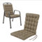 HAVE A SEAT Living Gartenstuhlauflage Niedriglehner 100x48 cm – Orthopädisch & 6 cm Dick – Wetterfest & Waschbar bei 95°C – 1er Set – Sandbraun | Serie Luxury