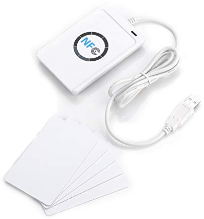 Nfc Lesegerät,122U,Kontaktloses Lesegerät,Nfc-Lesegerät,122U Iso 14443A B Kostenlose Software In Weiß