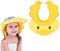 NUDFSY Shower Cap for Kids,Hair Washing Aids for Kids,Kids Hair Washing Shield,Adjustable Hair Washing Shield, Kid Shampoo Cap And Visor for Kids Eyes And Ears Protector（Duck Yellow）