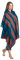 Om Shanti Crafts Meditations- oder Gebetsschal oder einfarbige Decke, Wollschal / Wickeltuch, Oversize-Schal, Unisex, Pfau, 7.5' x 3.5'