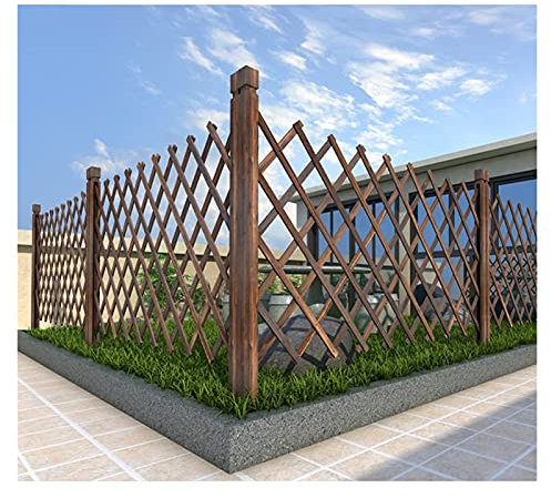 Panneaux de clôture de jardin en bois pour l'extérieur, treillis de jardin extensible en bois pour terrasse, cour, 40 cm/70 cm/90 cm/120 cm de haut (taille : H 120 cm x L 240 cm) beautiful scenery