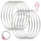 Svalor Metallringe zum Basteln, 10 Stück Traumfänger Ringe Makramee Metall Ringe für Wickeltechnik, Traumfänger, Floristik, Hochzeitskranz, Hoops (10cm Silber)