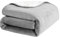 PFIMIGH wasserdichte Hundedecke, 3-lagige Flanell- und Sherpa-Tierdecke, umkehrbarer Schutzbezug für Bett, Couch, Sofa, Silbergrau, 152x203 cm