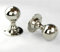 UNDERGROUND PARTS Jones & Grey Vintage Period Style Solid Brass Round Ball Door Knobs Handles Polished Nickel (Latch Handles)
