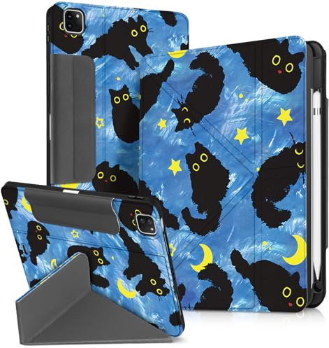 Miss Adola Schutzhülle für iPad Air 11 Zoll M3 2025 & M2 2024/Air 5./4th Generation 10.9 Zoll/Pro 11 Zoll Hülle - mit Stifthalter für Mädchen Jungen Frauen Männer Cute Cartoon Cool Anime Kawaii Fun