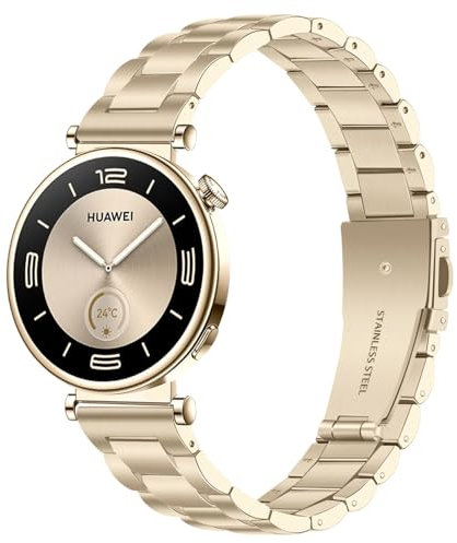 TRUMiRR Kompatibel mit HUAWEI Watch GT 5 41mm/Watch GT 4 41mm/Withings ScanWatch 38mm Armband, 18mm Mesh Gewebtes Edelstahl Armband Quick Release Metall Uhrenarmband für Withings Steel HR 36mm/Move