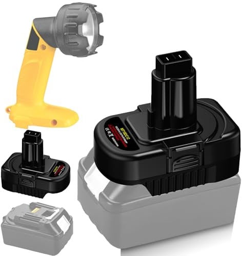 Battery Adapter for makita to Dewat 12V/14.4V Ni-CD Battery Adapter Use for Dewat 12V/14.4V Ni-CD Cordless Power Tool (Adapter only)
