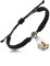 MMXX Personalisiertes Armband mit Bild im Inneren Fotoprojektionsarmband Personalisierte Geschenke für Paare/Frauen/Männer Personalisiertes Verstellbares Armband (B1: Schwarze und Schwarze Perle)