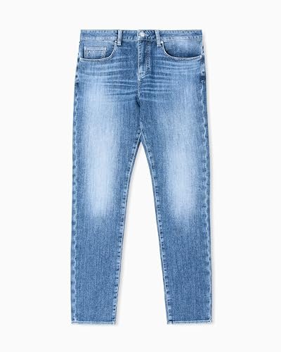 Armani Exchange J14 Skinny Fit Jeans aus Stone Washed Cotton Denim