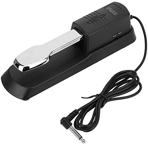 Hochleistungs-Klavier-Sustainpedal mit Rutschfester Matte, Plattierten Pedalen mit Zungenpositionierungsdesign und 6,5-mm-Schnittstelle für Verbesserten Klang