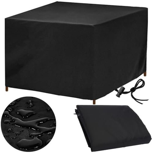 Gartenmöbel Abdeckung Wasserdicht 210x80 Abdeckung Gartenmöbel Winterfest Multi Größe Schutzhülle Abdeckplane Gartenmöbel Gartentisch Abdeckung Abdeckhaube Gartenmöbel für Tische 210x80x75cm LxWxH