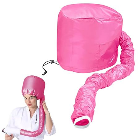 HAMKU Attachment Für Haartrockner,Motorhauben-Haartrockneraufsatz,Helm-Trocknung Kappe Salon Hair Dryer Hood Bonnet Trockenhauben Für Haare Wrap Turban Haartrockentuch