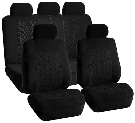 VALCLA Auto Sitzbezüge Sets für Mercedes Benz A Klasse W169 A Klasse W176 A45 AMG, 9 Stück Sitzbezüge Autositzbezüge Wasserdicht Atmungsaktiv rutschfest Schonbezug Auto Zubehör,A Black