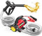 TaskStar Pompa Travaso Gasolio 12V: Portata 50 L/min, Pompa Elettrica Portatile con Pistola, Filtro e Tubi per Diesel, Biodiesel, Cherosene e Olio Combustibile – Per Casa, Fattoria e Cantiere
